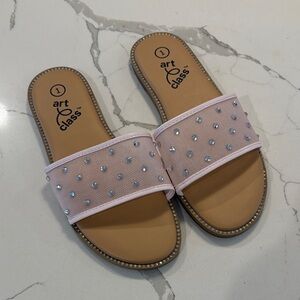 Art Class Light Pink Studded Sandals